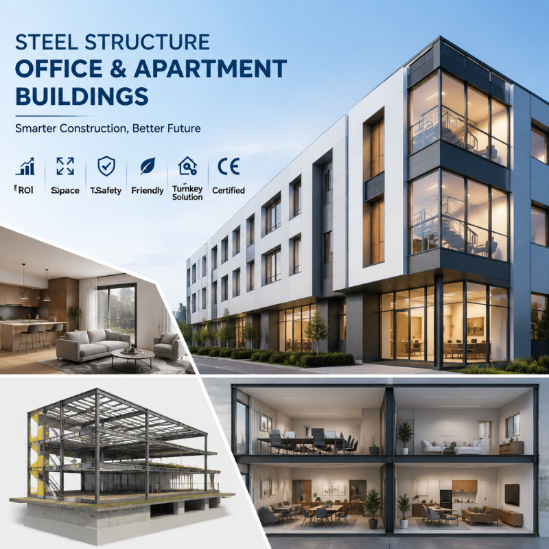 Steel Structure Apartment Prefabricated Multi Story Residential Block Fast Erect Modular Apartment Building