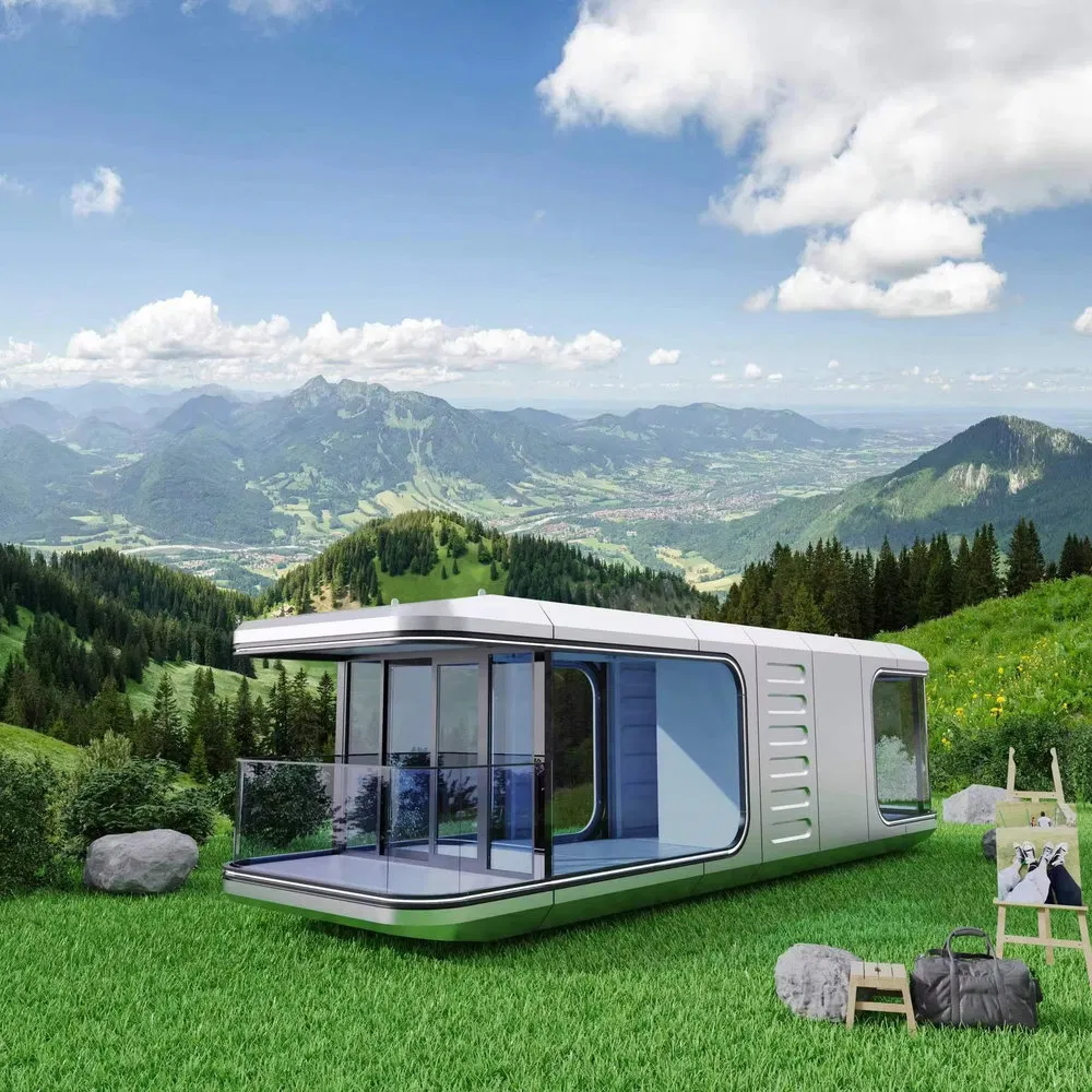 Spacious Modular Prefabricated Space Capsule House for Rural Tourism Spots