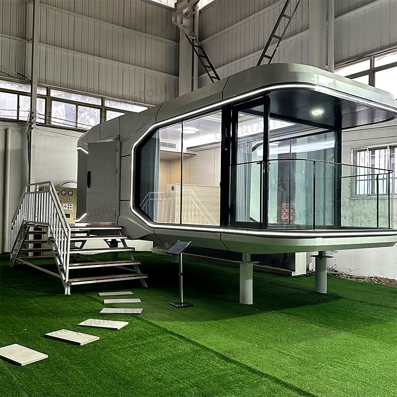 Wholesale Container House Luxury 20ft 40ft Prefab Portable Space Capsule Cabin Houses for Using Hotels and Camps