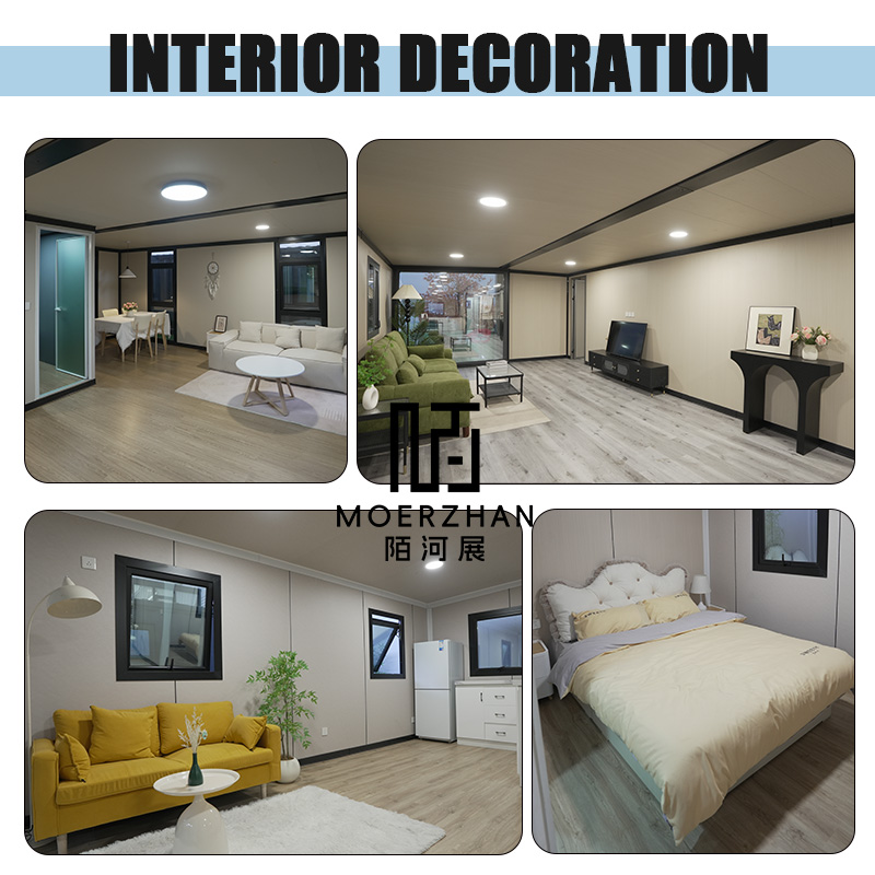 Fireproof 20ft Double Wing House Flat Double Wing House Foldable Multi-Purpose Two Story Villa House For Hotel