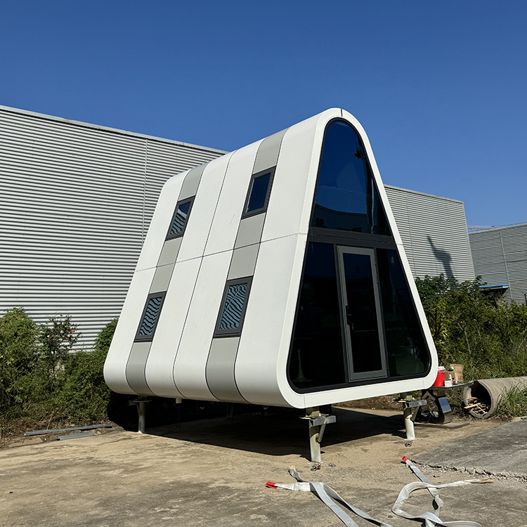 Portable Triangle Container House A-Frame Modular Prefab Camping Hotel For Sale
