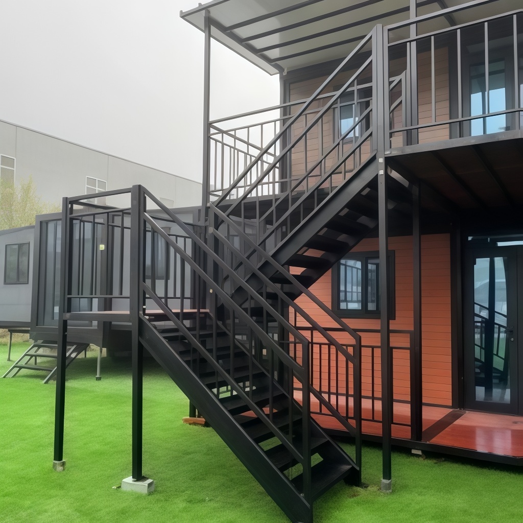 Luxury 2-4 Bedroom Two Story 10ft 40ft Expandable Folding Tiny Container Prefabricated House with Wheels
