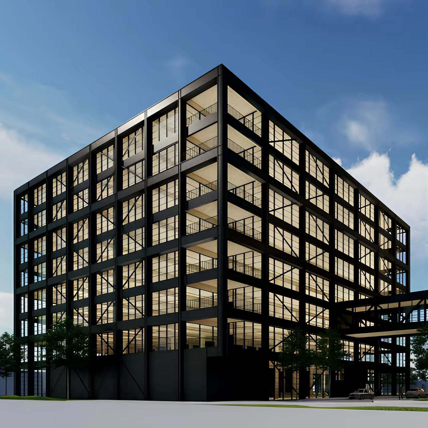 High Rise Luxury Hotel Building Modern Steel Structure Design Light Metal Prefabricated Modular Apartment JIEKE Brand