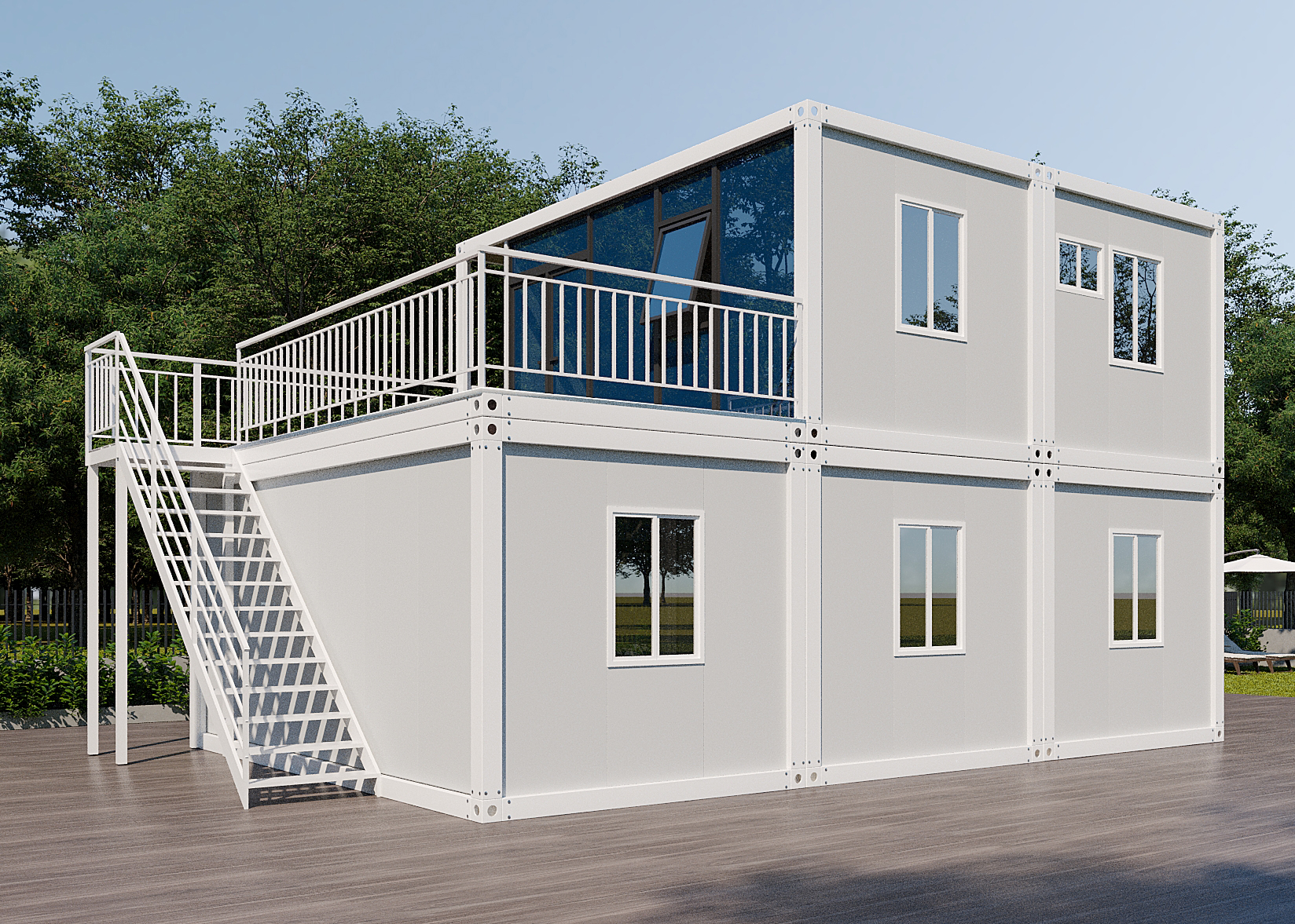 Container House Real Scene
