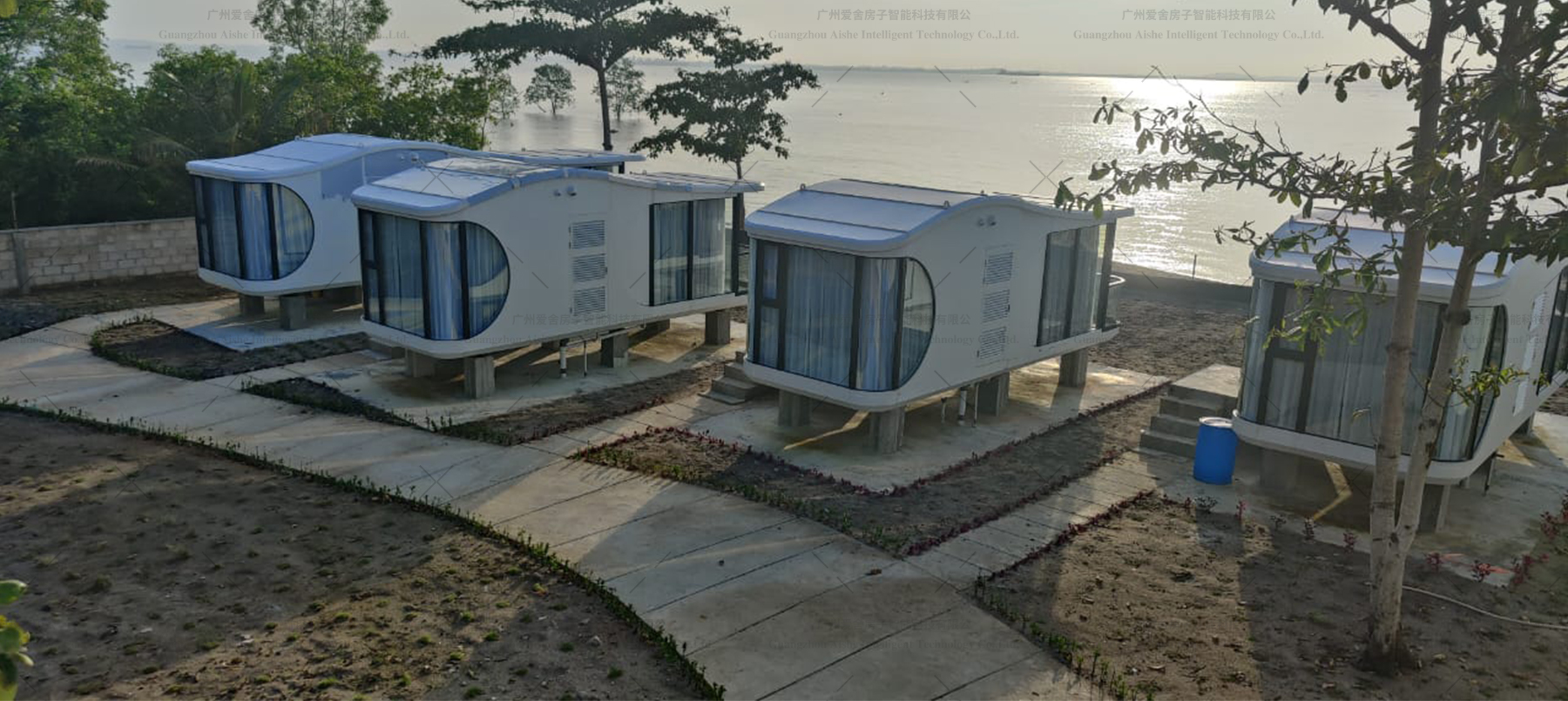 Minimalist Living Pod Smart Camping Mobile Homes House Eco-friendly Mobile Home Prefab Camping Home Detachable Container Pod