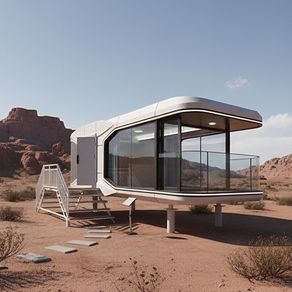 Smart Modular Space Capsule House with Thermal Insulation &amp; Smart Control System for Glamping Resort Residential Use