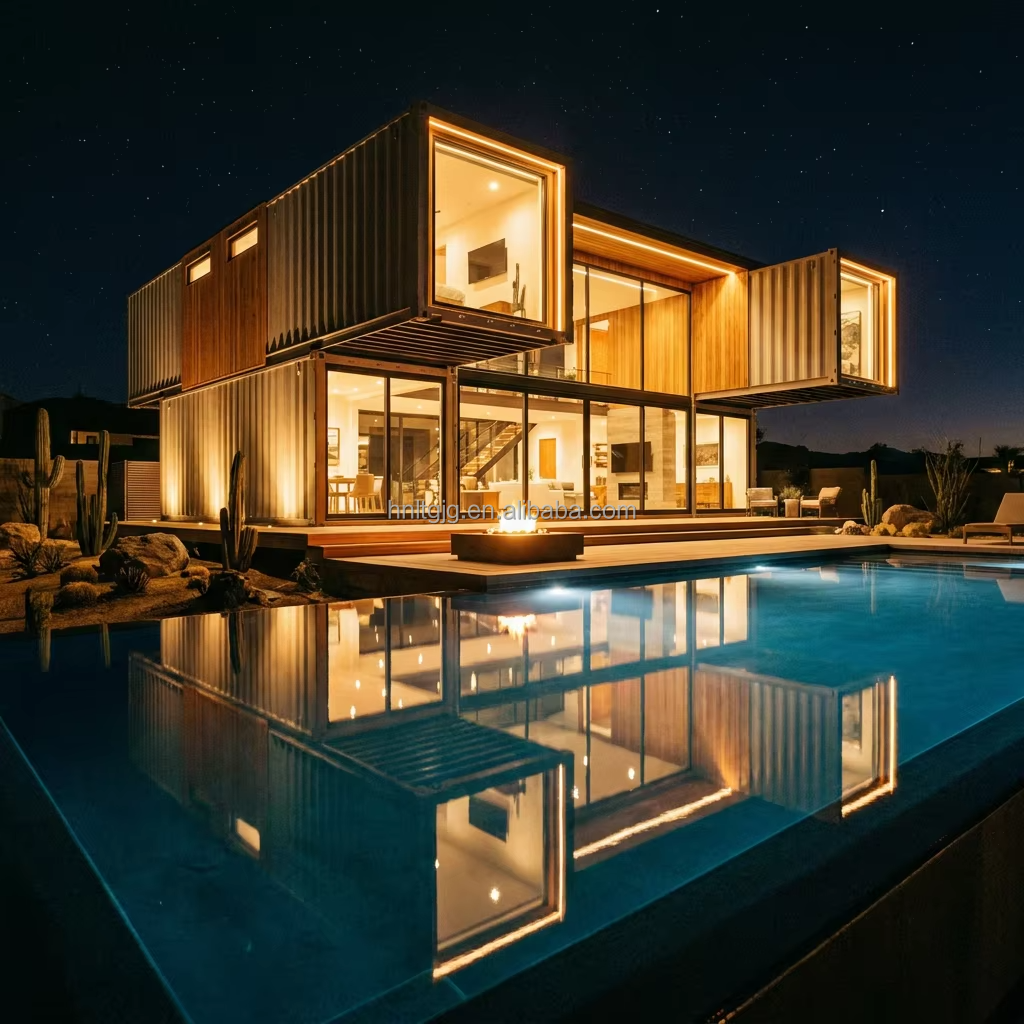 Contemporary Luxury Container Villa for Hotel and Beach Resort
