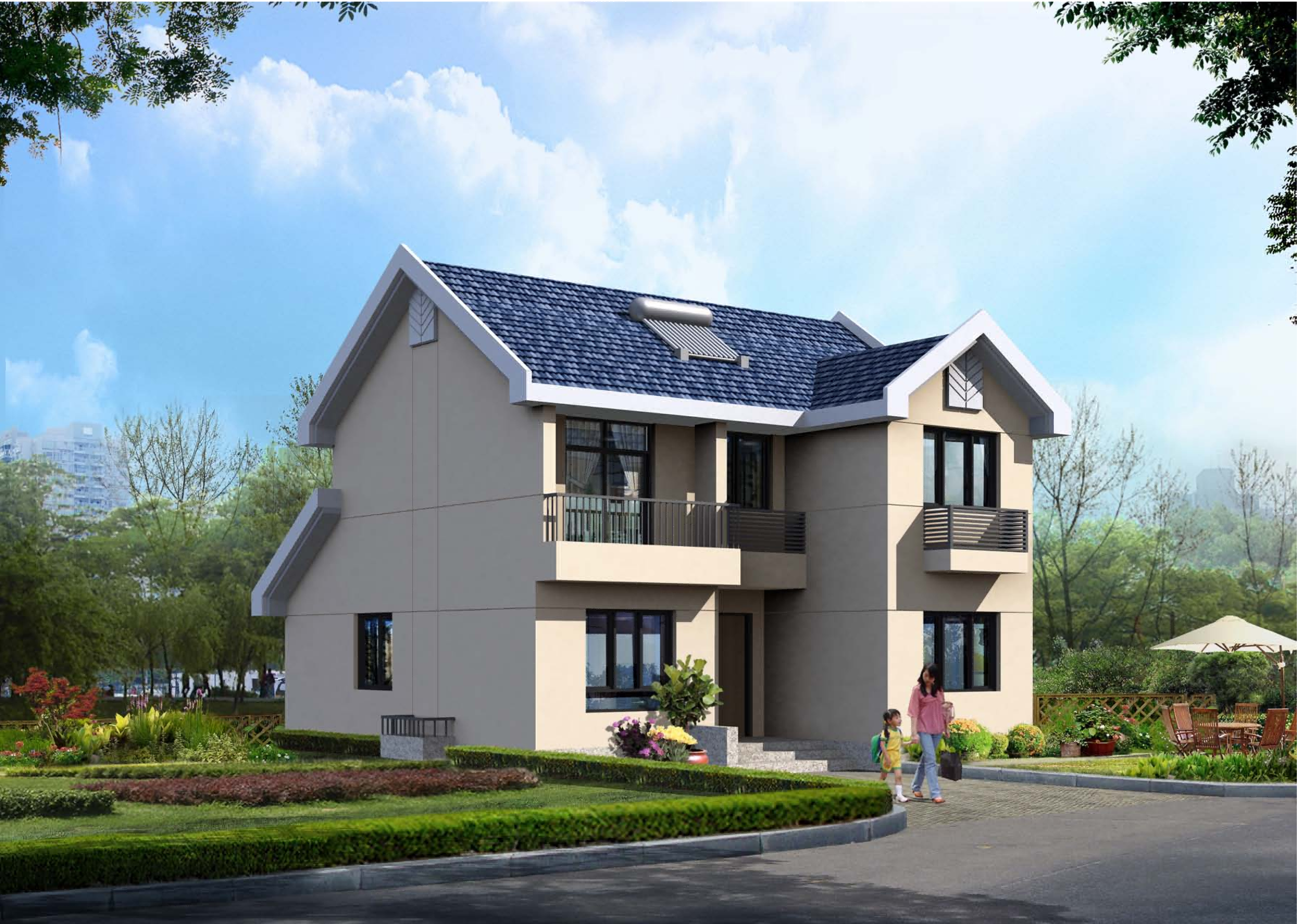 Dream Home's High Quality Luxury Modern High-End Prefabricated Light Steel Mansion House High-Gallery Luxury Villa