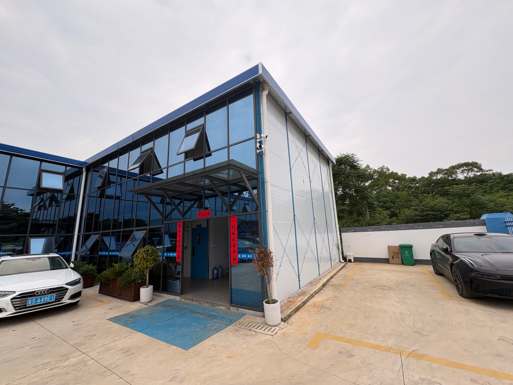 Modern Prefabricated K-Style House with Glass Curtain Wall Facade Luxury Modular Office Building with Turnkey Project Service