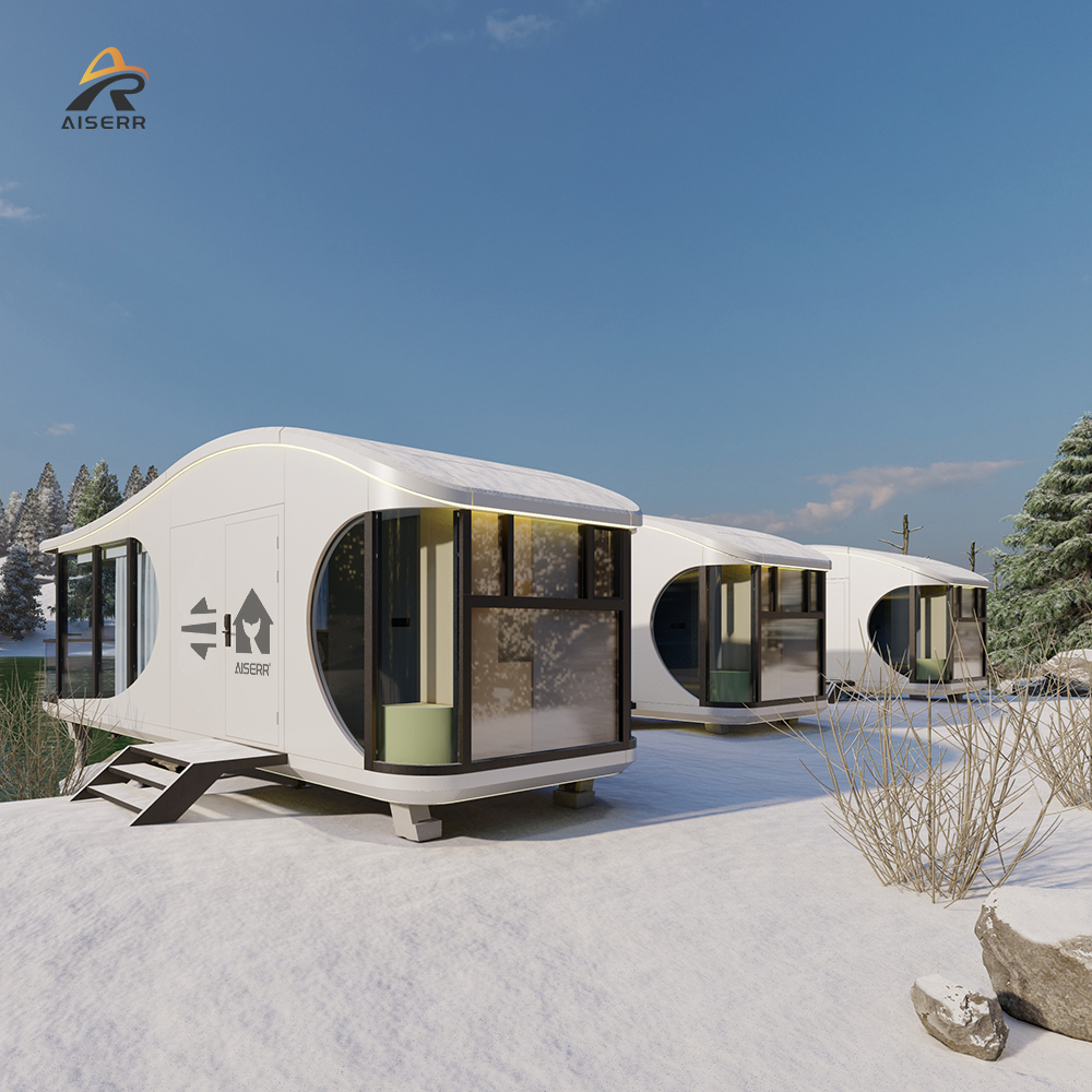 Minimalist Living Pod Smart Camping Mobile Homes House Eco-friendly Mobile Home Prefab Camping Home Detachable Container Pod