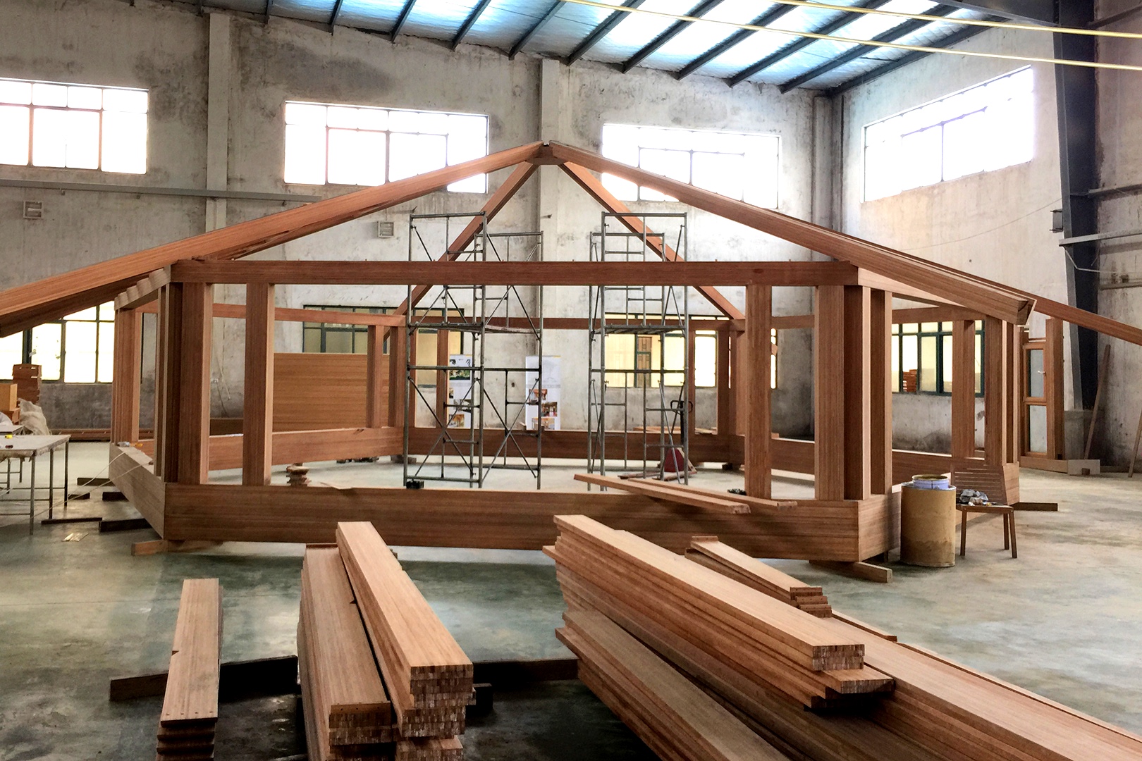 Luxury Fire-proof Modular Bamboo Prefab Houses Cost-efficient Kit Mobile Bamboo Bungalow Wooden Design Garden Studio House