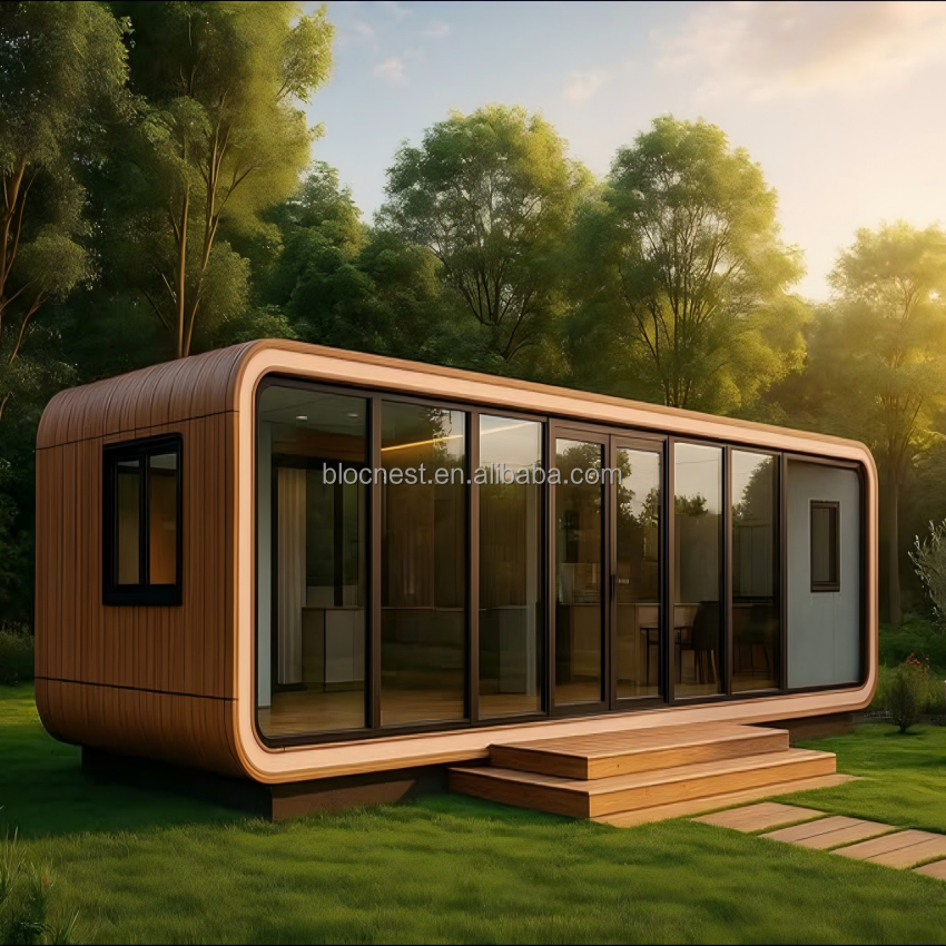 Prefab Tiny House Luxury Garden Hause Bungalow Capsule Pod Cabin Modular Container Home for Airbnb Resort Glamping Living