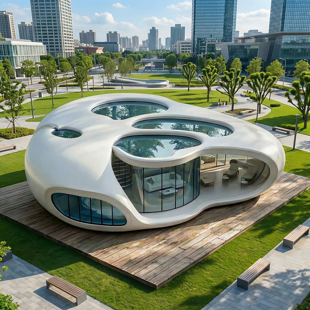 High-End Aluminum Prefab Eco-Friendly Durable Modern Capsule House Modular Cabin