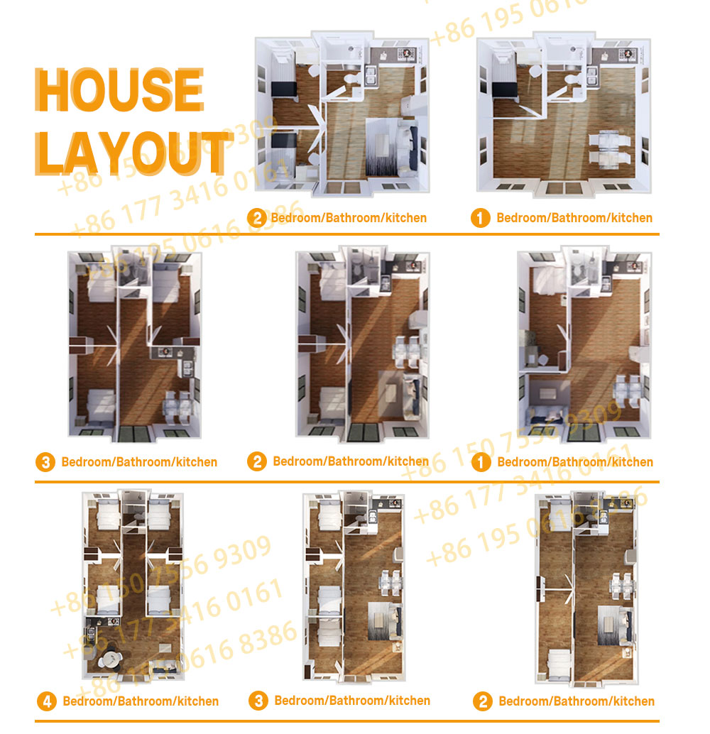 CE Certified Smart Modular Portable Expandable Container House with Studio ADU Unit for Backyard Office and Rental Income Use