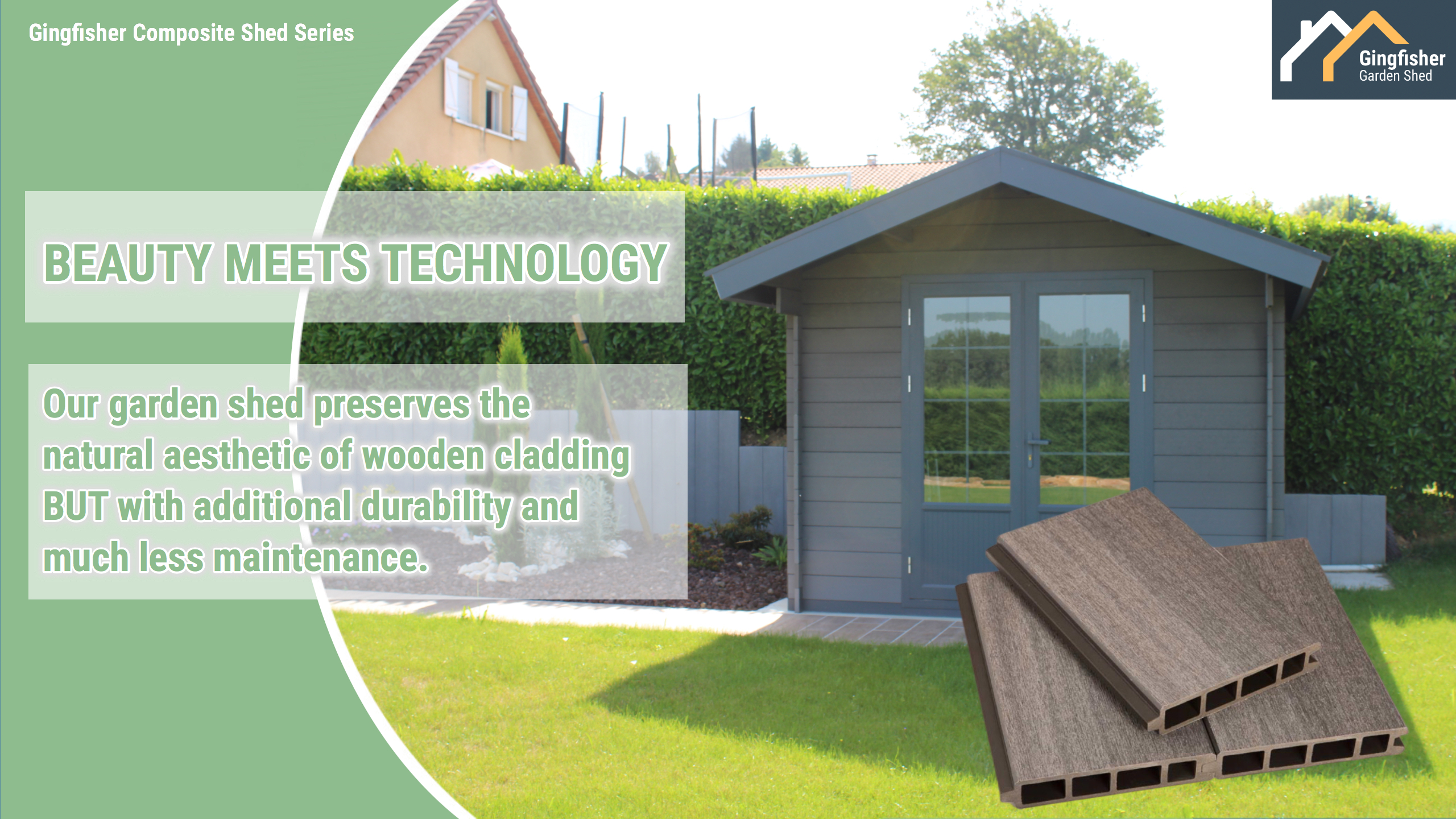 Durable WPC Shed