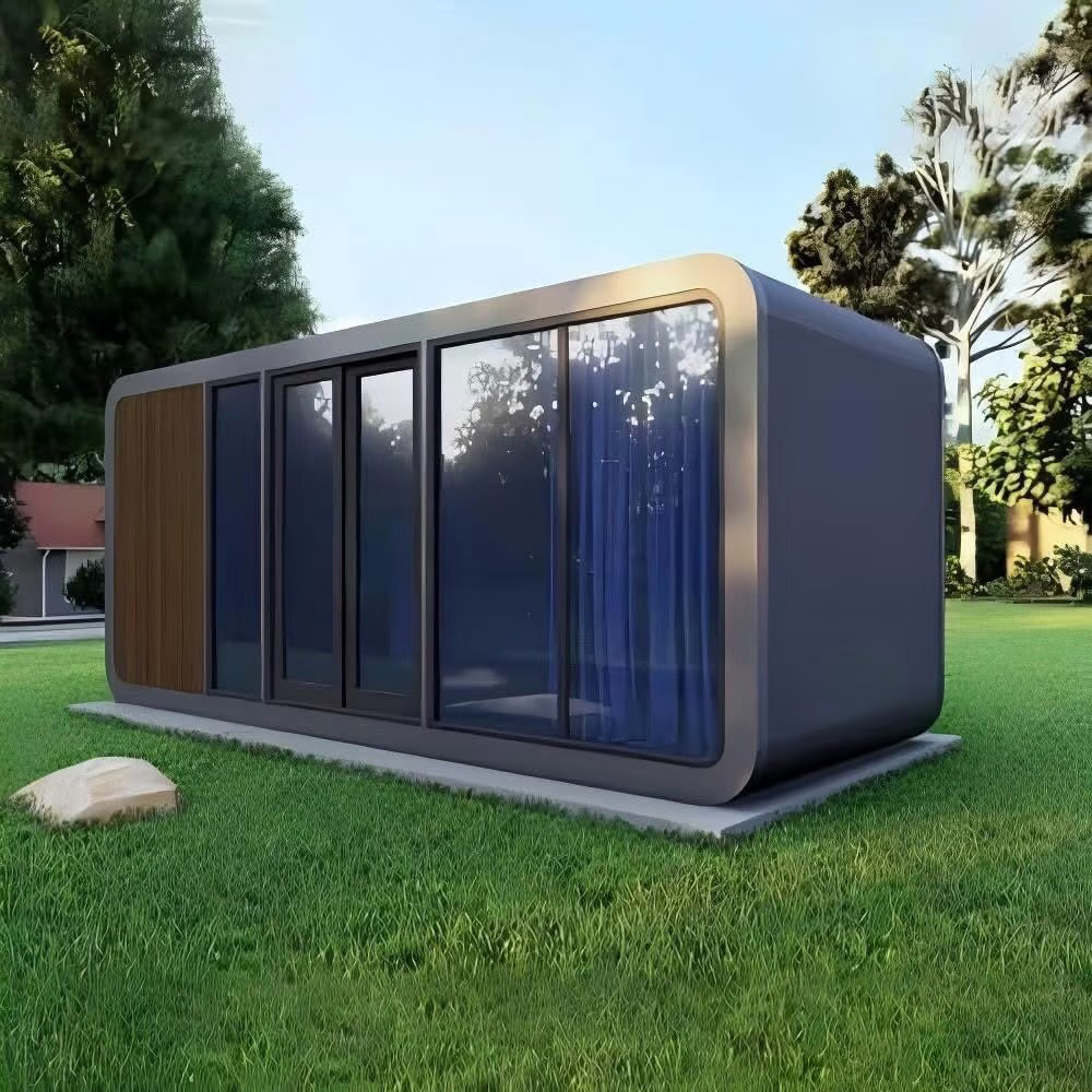 Low Cost Manufacturers Working Prefabricated House Apple High-end Office Portable Apple Home Pod Movable Apple Cabin.