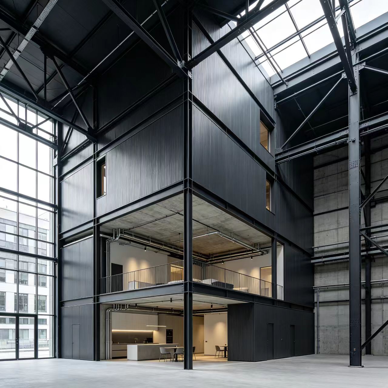 Turnkey Solution Industrial Prefab Heavy Steel Module House with Furniture Included for Ready to Move in Hospital/School Use