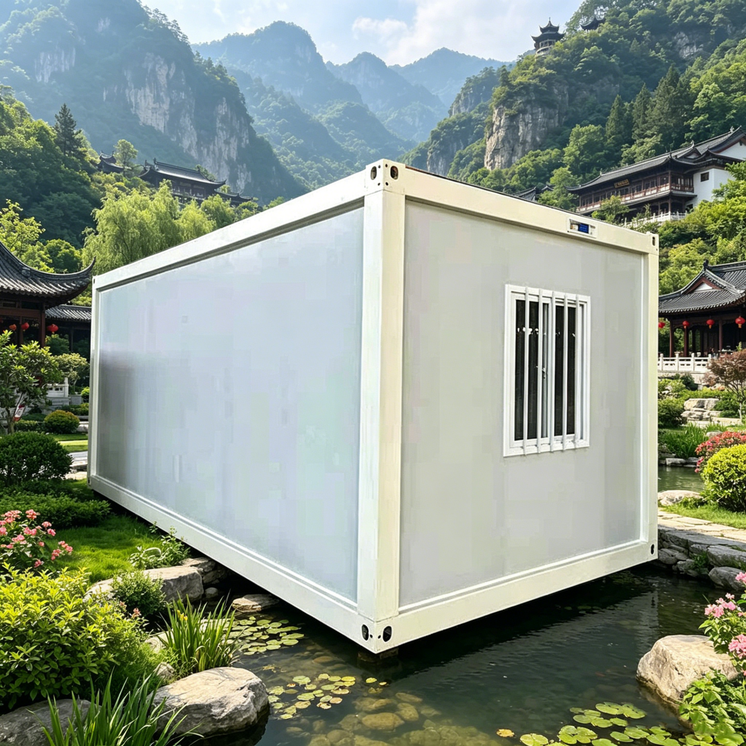 Low Cost Double Story Flat Pack House Employee Dormitories Flat Pack Container House Luxury Container Home