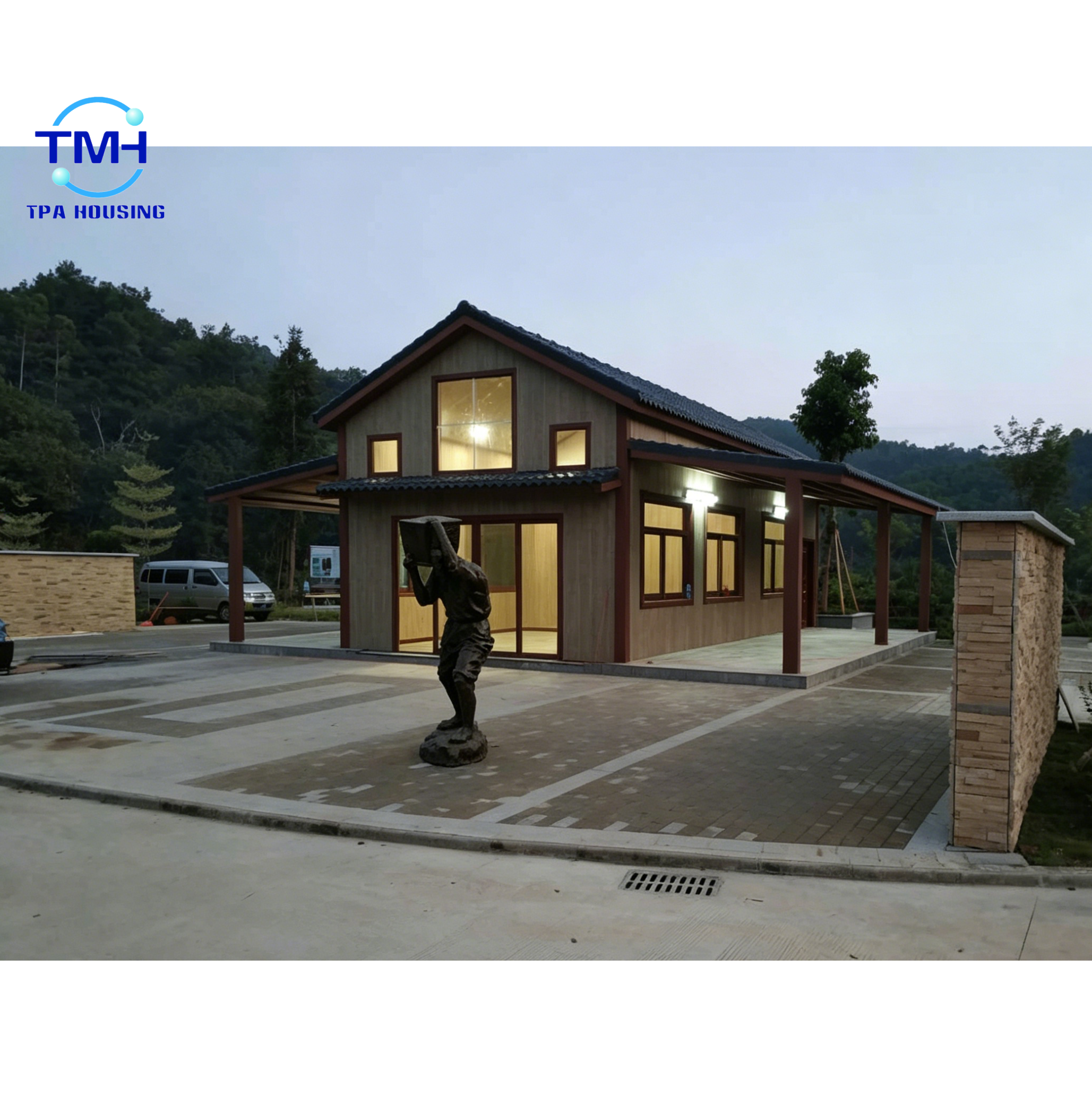 Ready-Made Prefabricated Light Steel Small Villa Fast Install Modular Tiny House With Welding &amp; Bending Services