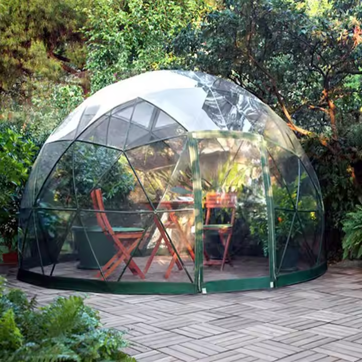 Custom Luxury Outdoor Pvc Clear Garden Igloo Glamping Hotel Geodesic Dome Tent For Sale