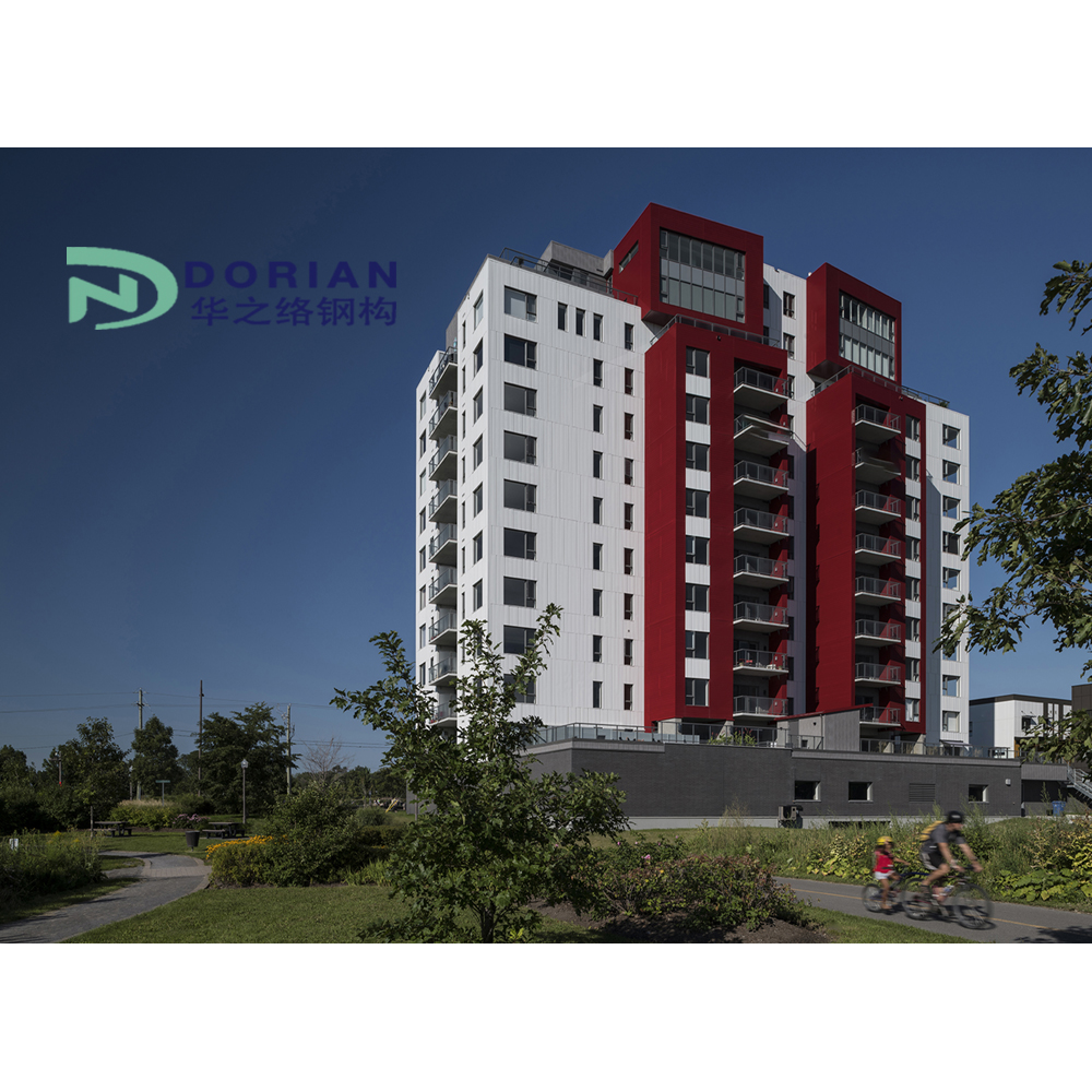 Steel Structure Multi Story Modular Luxury Hotel Prefab Multi Family Apartment Building