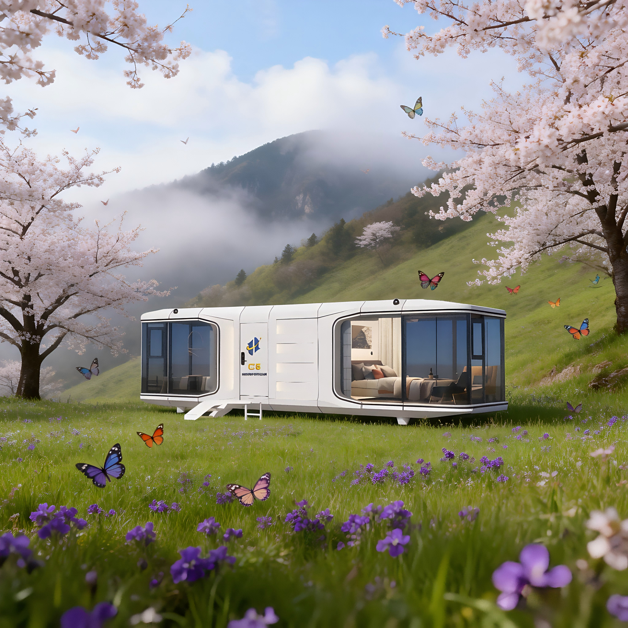 Luxury Prefabricated Modular Space Capsule Cabin Tiny House for Resort Living, Glamping, and Off-Grid Homes