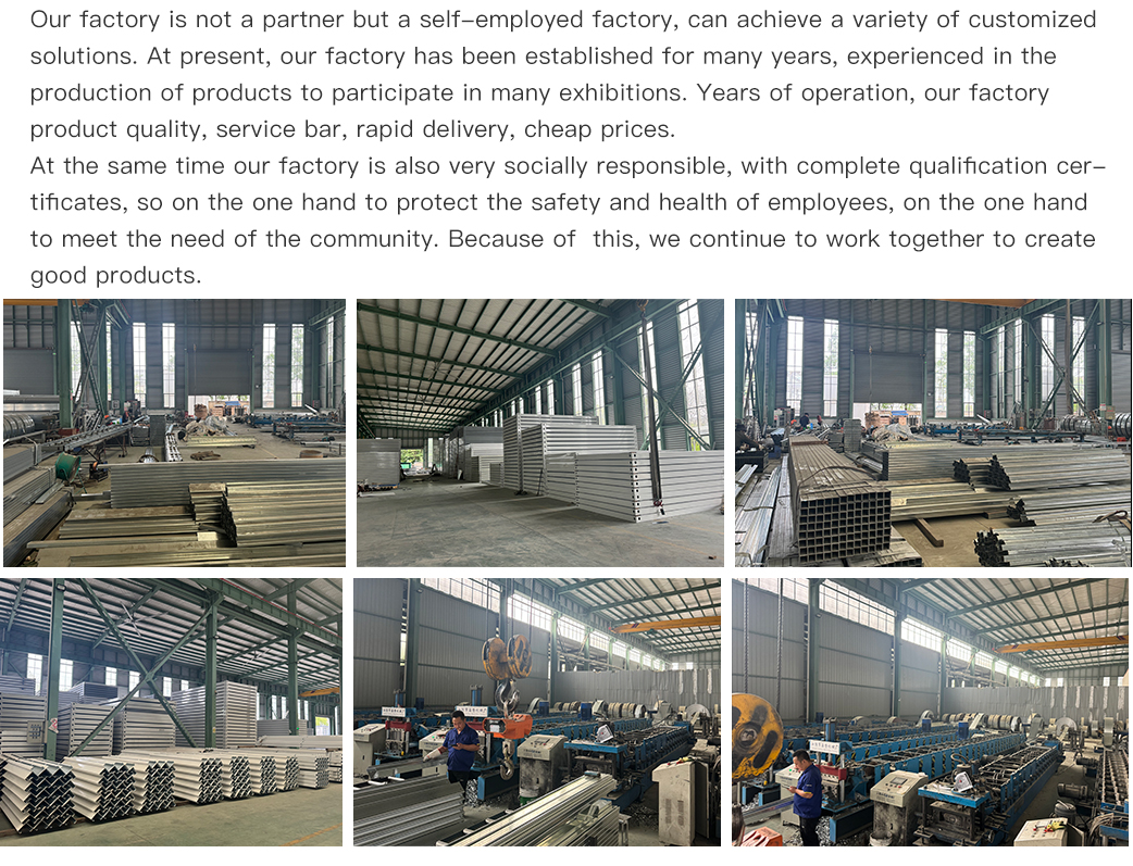 Assembled structures inside factory