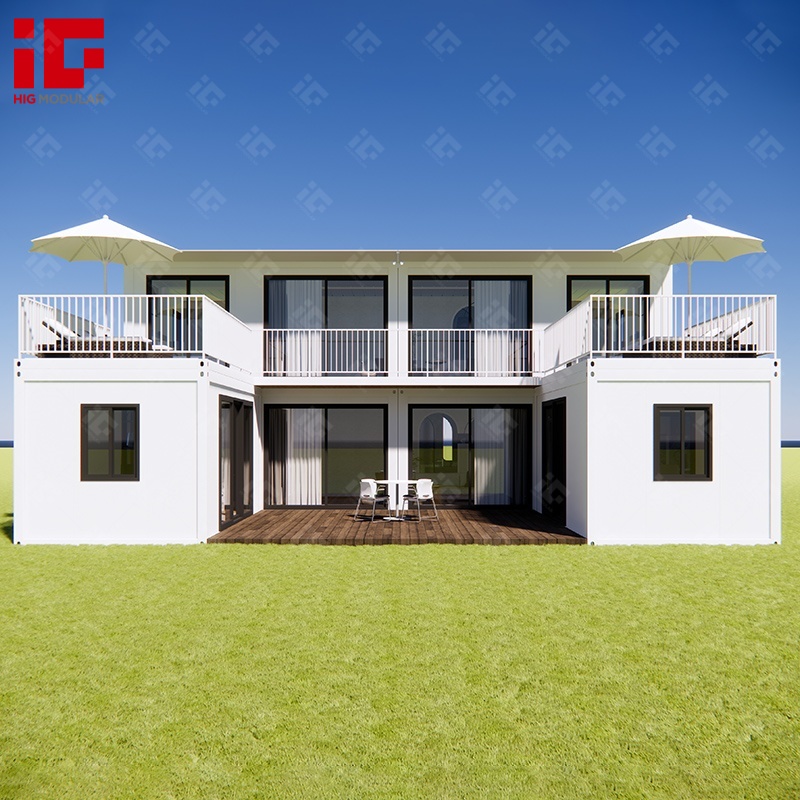 Fully Upgraded Customized Luxury Modular Villa Hotel Ready to Live Scenic Prefab 2 Storey Container House Home
