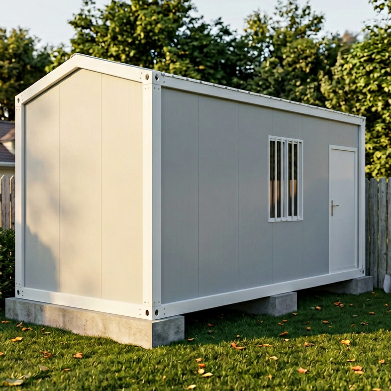 Affordable Luxury Garden Studio Detachable Container House for Backyard with Durable Steel Frame