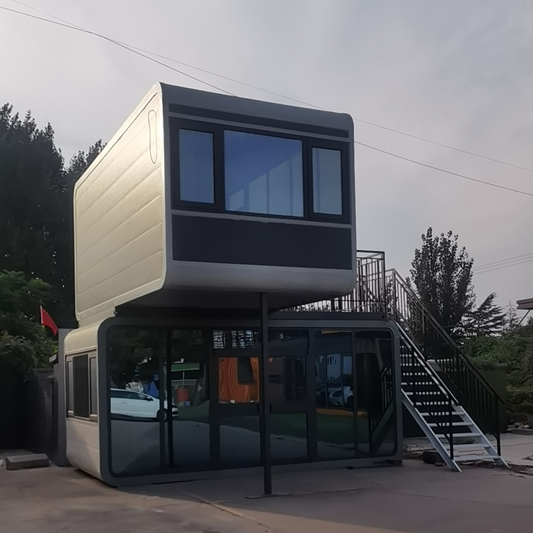 Modern Luxury 2-Story Apple Cabin House Double Layer Garden Room Prefab Modular Backyard Studio Pod
