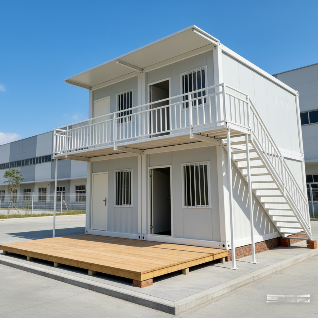 20ft 40ft Detachable Two Bedroom House Container Frame Office Building Portable Small Cheap 2 Floor Container Home Kits