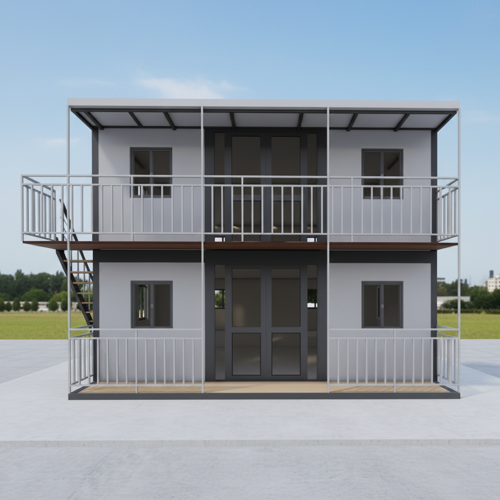 20ft 40ft Detachable Two Bedroom House Container Frame Office Building Portable Small Cheap 2 Floor Container Home Kits