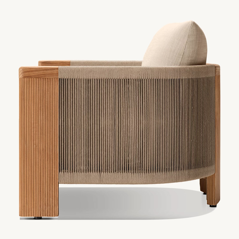 Luxury Modern Teak Outdoor Sofa Set-Waterproof &amp; Weather Resistant For Villa Garden Living Room &amp; Park