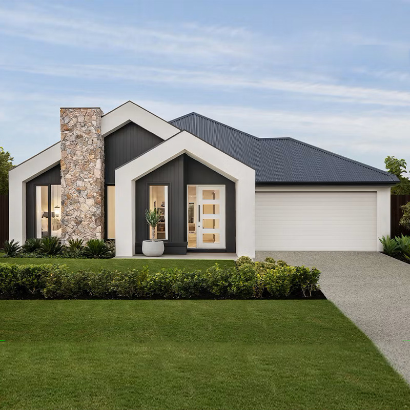 AS/ Ns Prefab Houses Ready to Ship Prefabricated Luxury Villas 200 Sqm Prefabricated House with Light Steel Frame