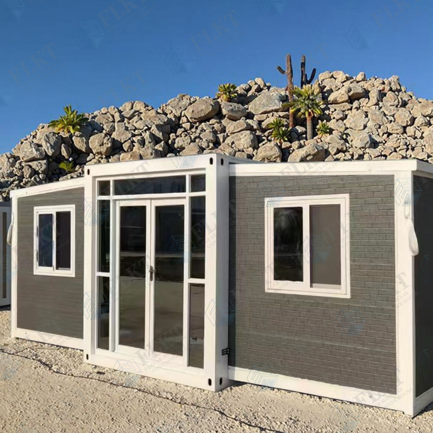 FLKT Turnkey Solution Waterproof Expandable Container House 2 Years Warranty Source Factory Prefab Mobile Living House Home