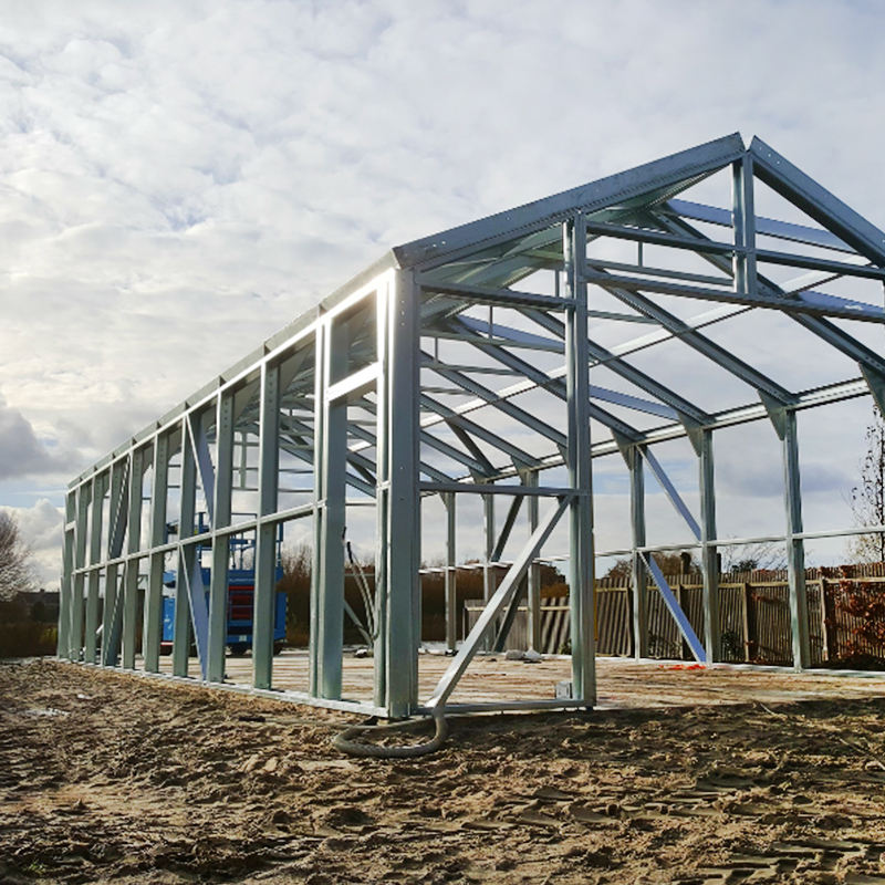 Metal Building Materials With High Quality Steel Structure Hurricane Proof Prefab Workshop