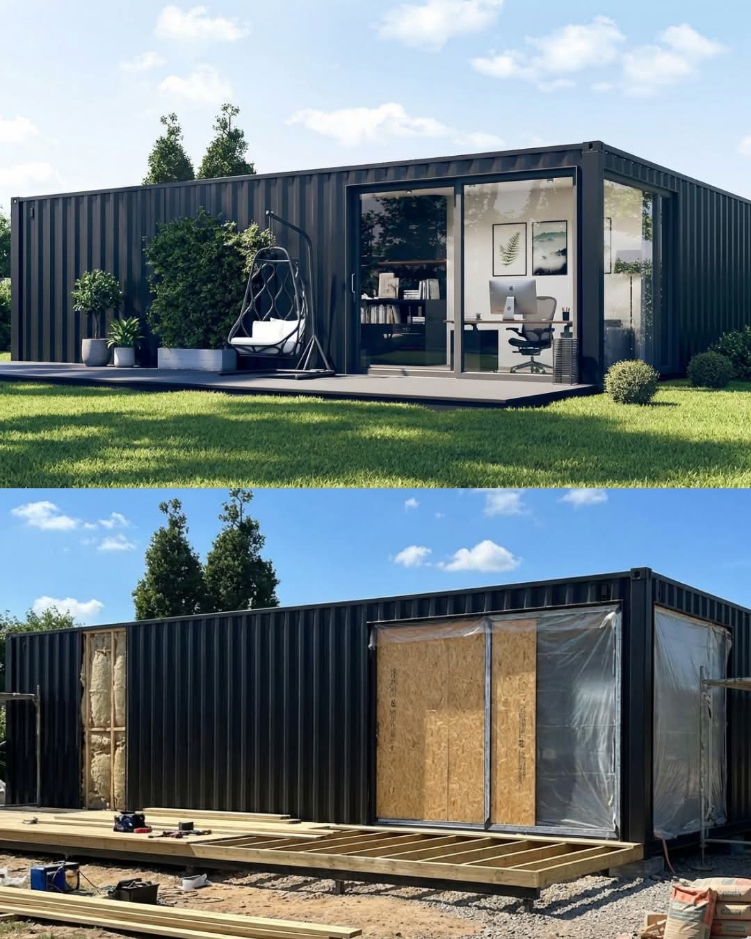 Modern 2 Story Shipping Container House with Roof Deck and Balcony Luxury Prefab Villa for Resort or Airbnb Customizable Layout