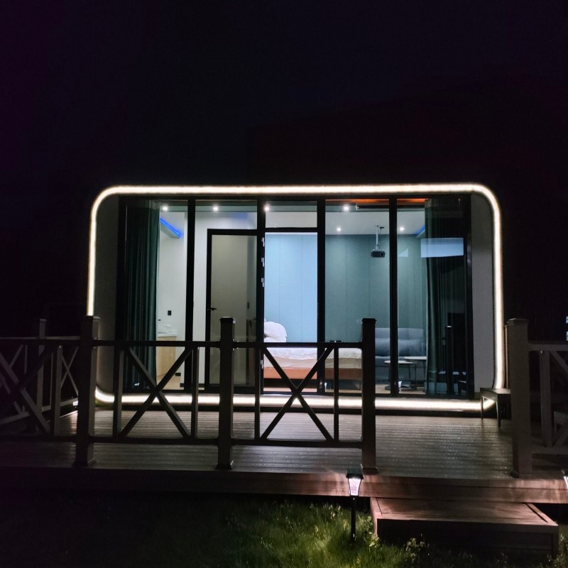 Prefabricated Apple Cabin Smart Home Modular Container House Lightweight and Mobile Prefab Villa Solution