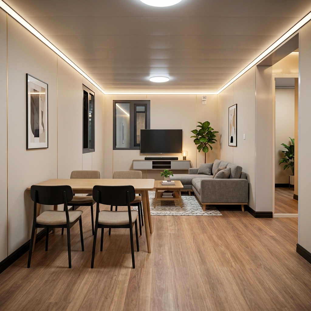 CE-Certified-Modern-Mobile-House Luxury Modular Mobile House Bungalow with Prefabricated Triangle Glass Design