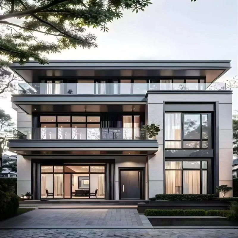 Modern 2 Storey Steel Frame Modular Home for Luxury Living