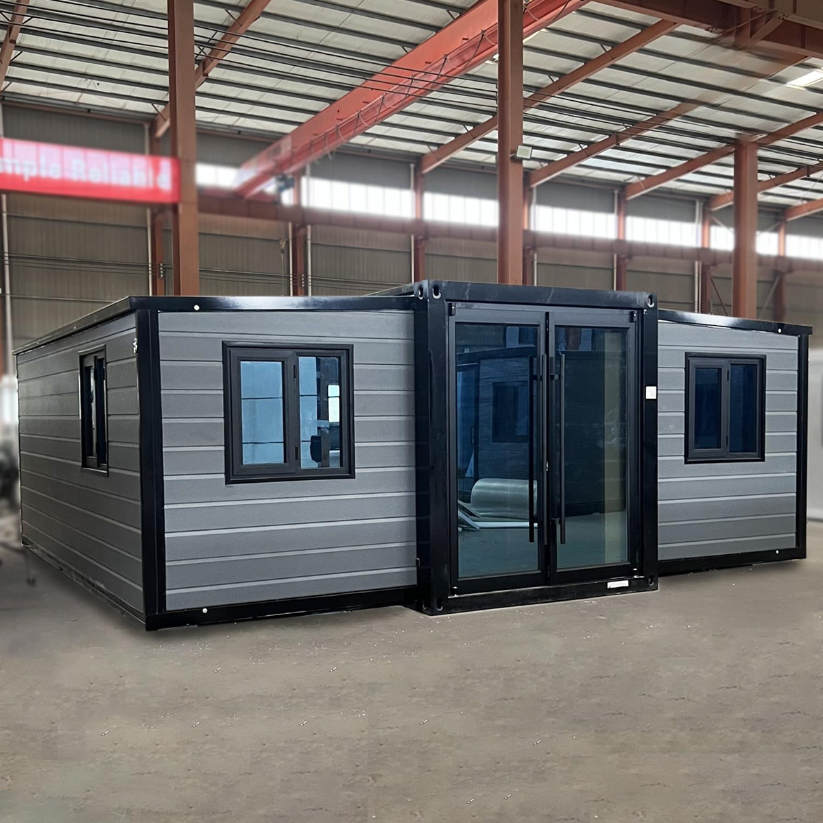Expandable Container Prefabricated House China Wholesale 40ft Foldable Container House Sandwich Panel