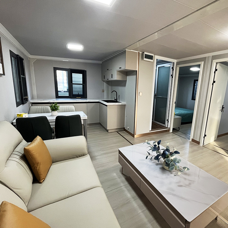 20ft 40ft Detachable Two Bedroom House Container Frame Office Building Portable Small Cheap 2 Floor Container Home Kits