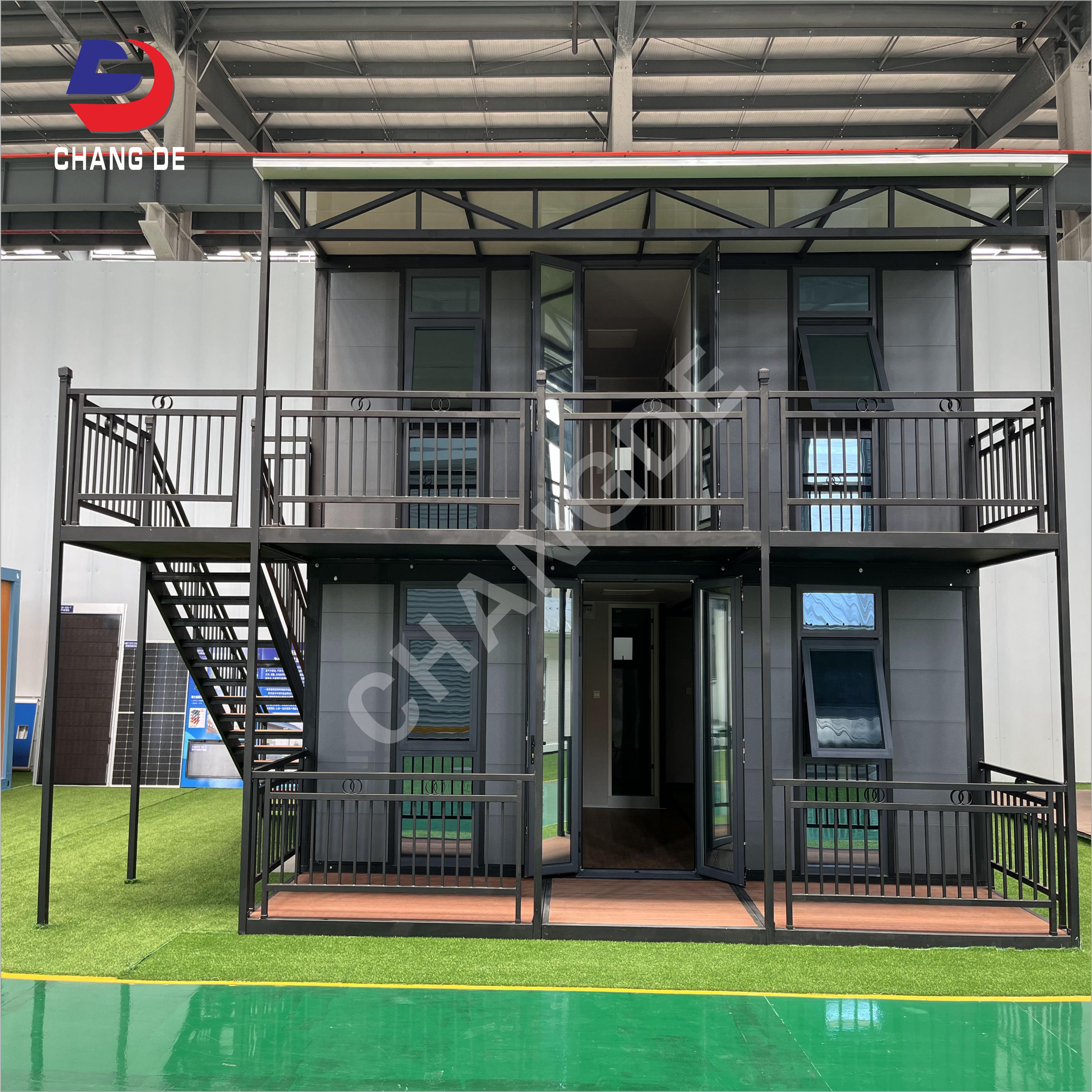 Luxury Villa Solar Power Off-grid Modular 20FT 40FT Expandable Container House Australia Granny Flat 2 3 4 Bedrooms Tiny House