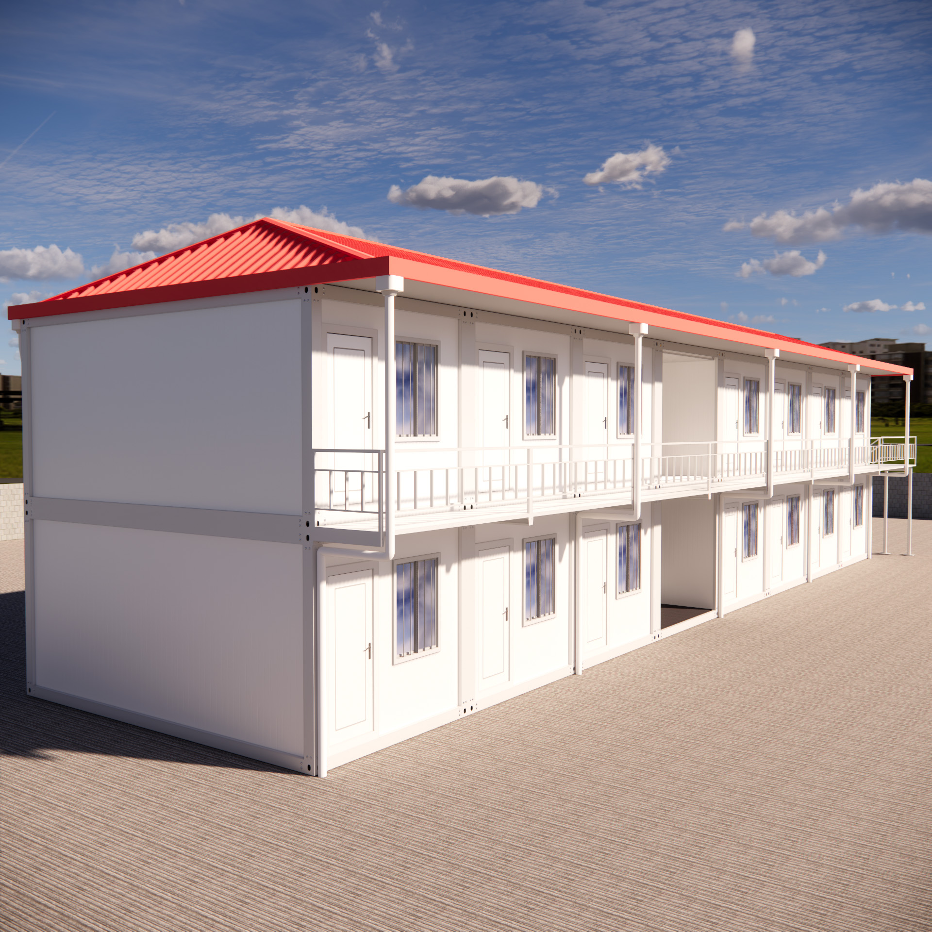 Rapid Install Waterproof Steel Structure Container House For Farmhouse Apartment Villa Hotel-Modern Design 20-30 Years Life Span