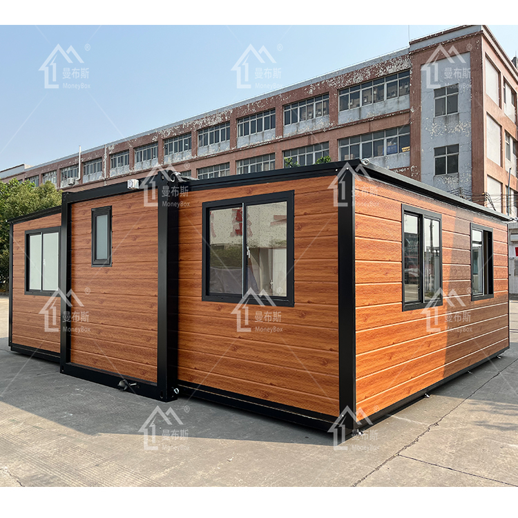 Hot Sale Customized 20ft 2 Bedrooms Luxury Home Expandable Container House With Steel Sandwich Panel For Outdoor Use