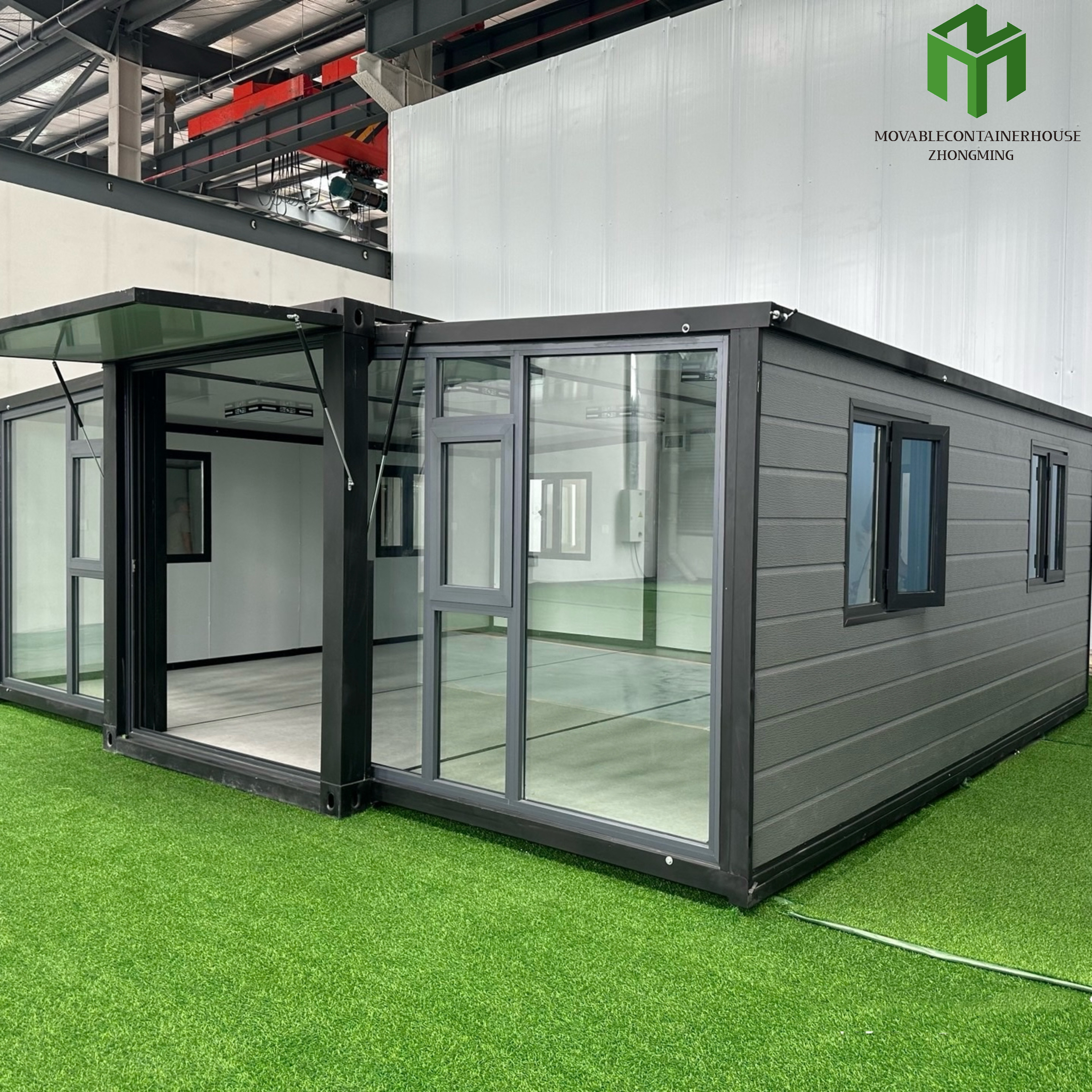 20ft 40ft Waterproof Steel Contemporary Prefabricated Luxury Foldable 2 Bedroom Expandable Villa Container House