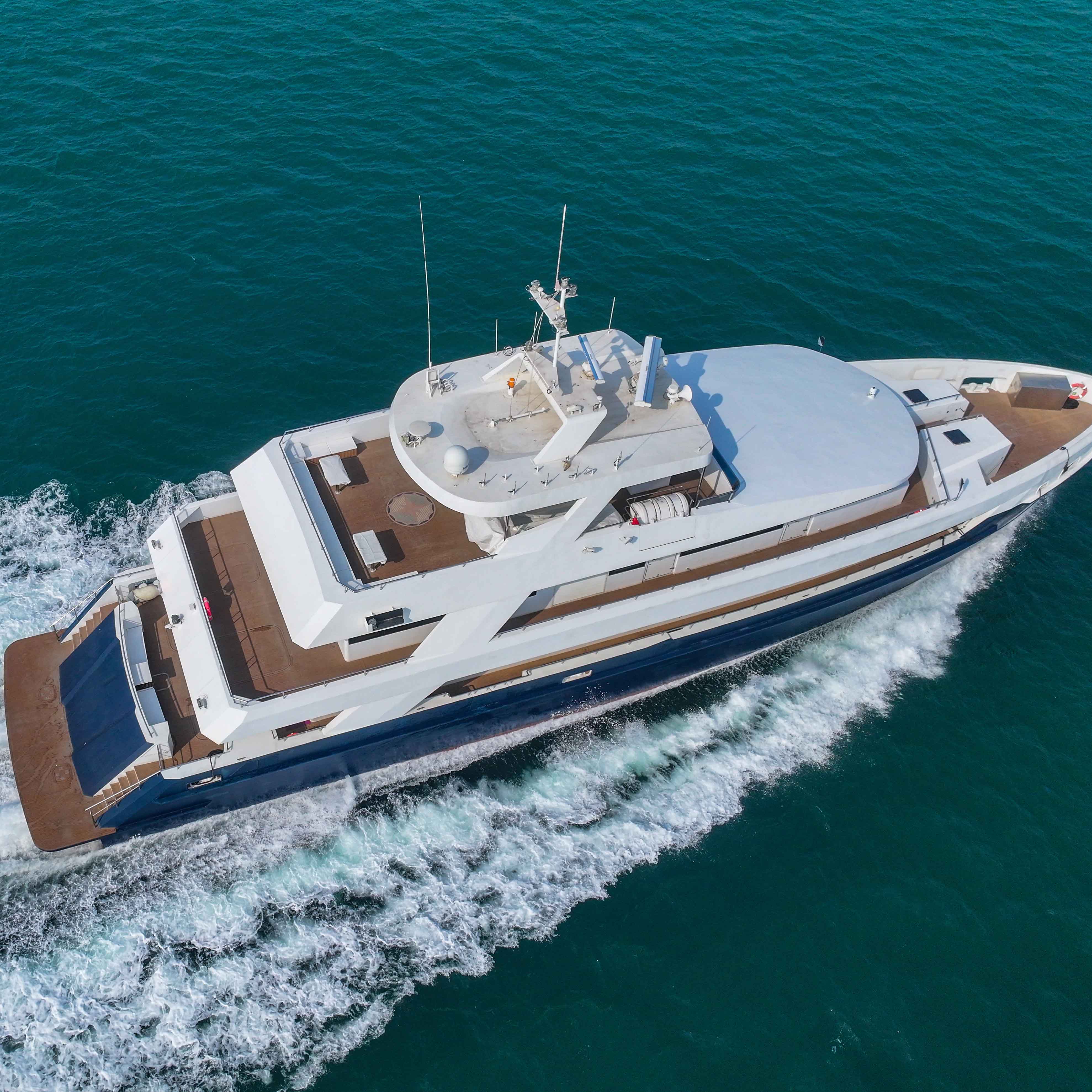 Grandsea 41m Aluminum Three Decker Luxury Yacht Cruiser Boat Luxury Cabin Yacht For Sale