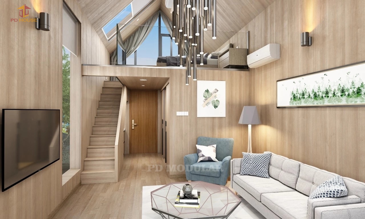 Europe Standard Luxury Holiday Container Beach Hotels Cabin Prefabricated Waterproof Customized Resort Modular House Home
