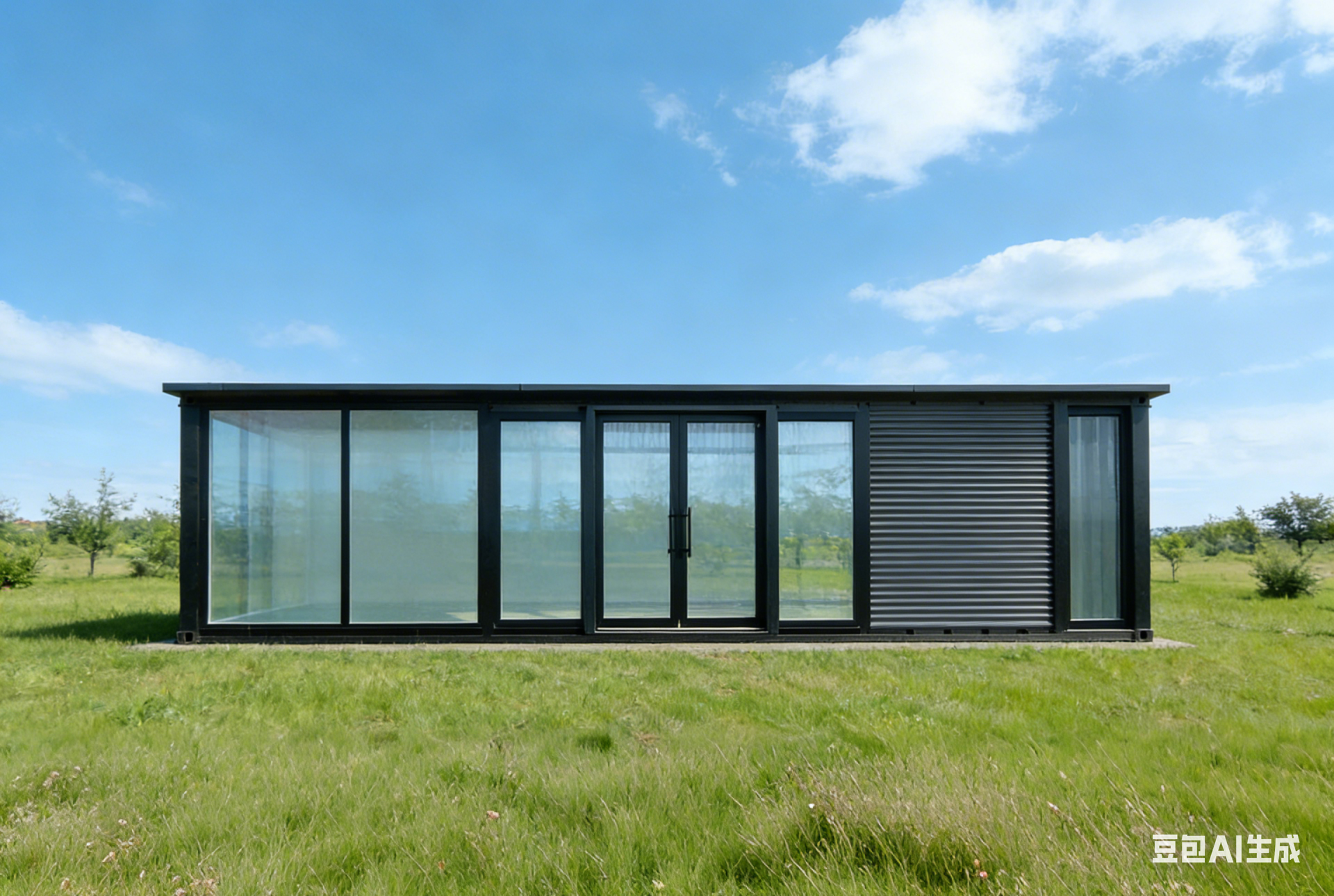 Shipping Container House Banner