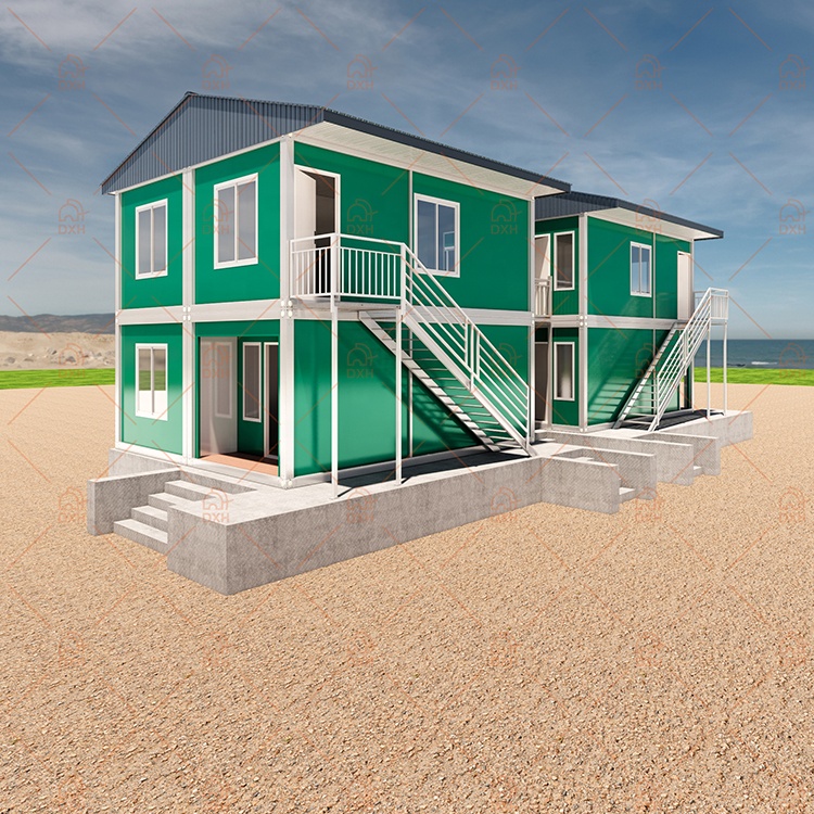 Manufacturer's Luxury Prefab Villa Building 40ft Container Hotel Room Two-Story 1-Bedroom Prefabricated House Bathroom Steel